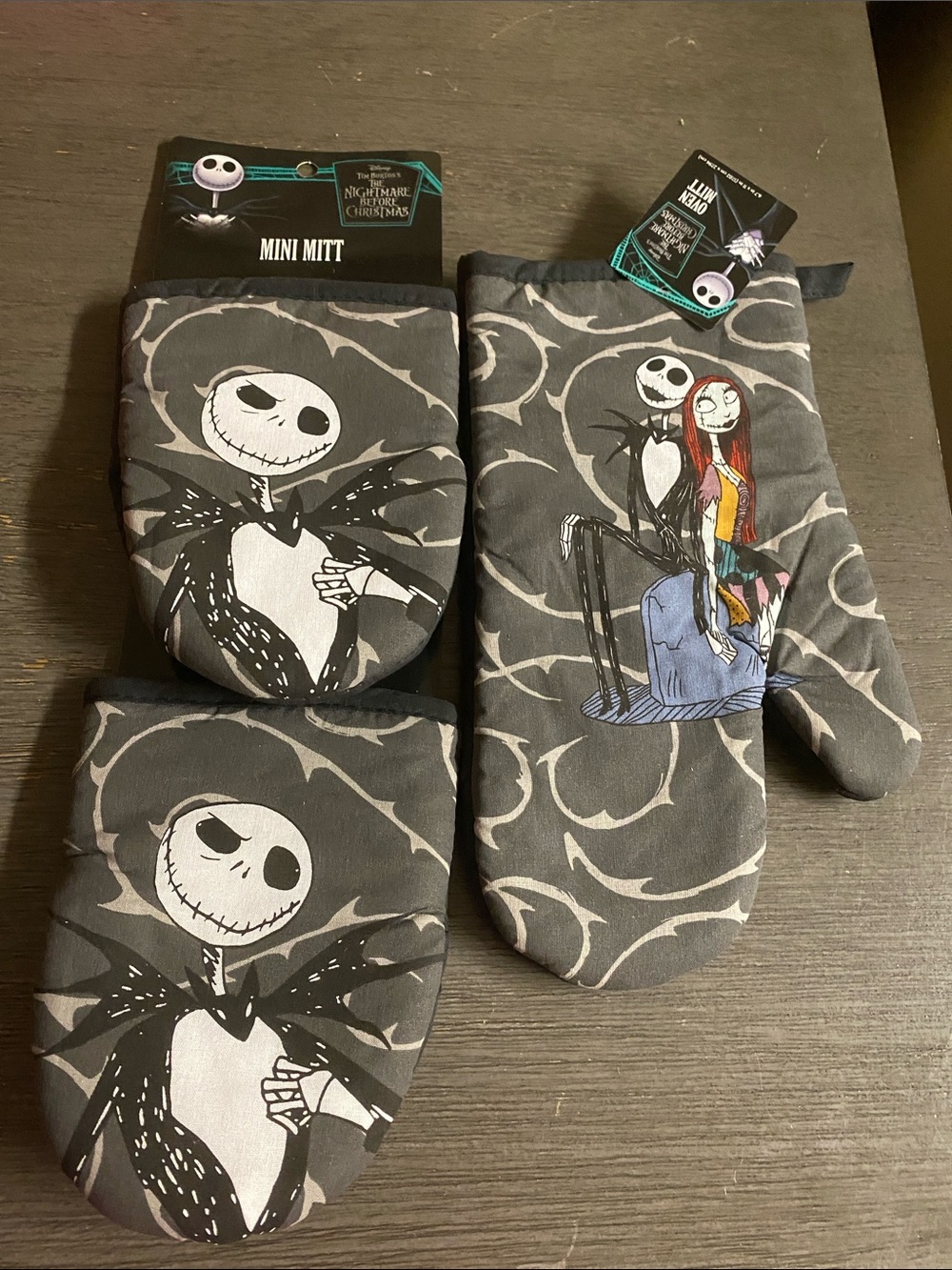 Nightmare Before Christmas Oven Mitt and Mini Mitt Set